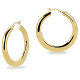 Creolen - Kesef 5048 - 925/- Silber Gelb vergoldet, ohne Stein 