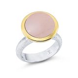 Damenring - ILR Collection Cor-80-006rq/58 - 925/- Silber vergoldet Bicolor, Ros