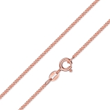 Kette/Panzer - Kesef 9146 - 925/- Silber Rosé vergoldet, Federring