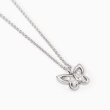 Kette mit Anhänger - Mabina 553707 - 925/- Silber rhodiniert, Zirkonia