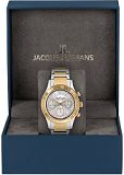 Herrenuhr - Jacques Lemans 1-2151G - Chrono-Quarz, Stahl IP Gold