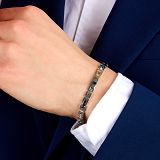 Armkette/Fantasie - Maserati JM125ATY25 - Edelstahl Bicolor, Diamant