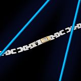 Armkette/Fantasie - Maserati JM125ATY25 - Edelstahl Bicolor, Diamant