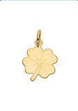 Anhänger - Max Fröhlich AN 06548 - 333/- Gelbgold, Kleeblatt