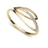 Damenring - FG026-58 - 375/- Gelbgold, Zirkonia