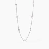 Collier - Mabina 553703 - 925/- Silber rhodiniert, Zirkonia
