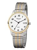 Herrenuhr - REGENT F877 - Quarz, Stahl IP Gold