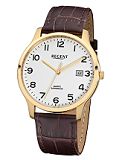 Herrenuhr - REGENT F1026 - Quarz, Stahl IP Gold
