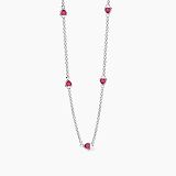 Collier - Mabina 553757 - 925/- Silber rhodiniert, Zirkonia