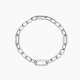 Armkette/Anker weit - Mabina 534101 - 925/- Silber rhodiniert, Zirkonia