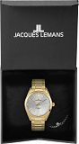 Herrenuhr - Jacques Lemans 1-1859K - Quarz, Stahl IP Gold