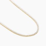 Collier - Mabina 553455 - 925/- Silber Gelb vergoldet, Zirkonia