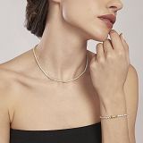 Collier - Mabina 553455 - 925/- Silber Gelb vergoldet, Zirkonia