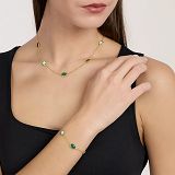 Armkette/Anker - Mabina 534173 - 925/- Silber Gelb vergoldet, Zirkonia