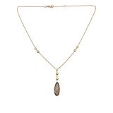 Collier - Gerry Eder 15.EG317 - 585/- Gelbgold, Rauchquarz