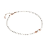 Collier - BOCCADAMO GR649RS - 925/- Silber Rosé vergoldet, Swarovski Perlen