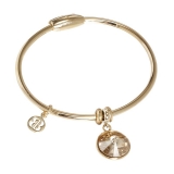 Bangle - BOCCADAMO XBR274DT - Bronze Gelb vergoldet, Swarovski