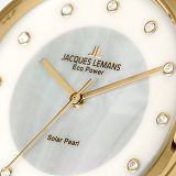 Herrenuhr - Jacques Lemans 1-2108F - Solar, Stahl IP Gold