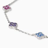 Armkette/Anker - Mabina 534061 - 925/- Silber rhodiniert, Zirkonia