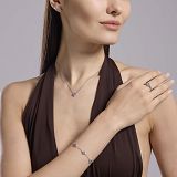 Armkette/Anker - Mabina 534061 - 925/- Silber rhodiniert, Zirkonia