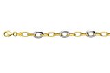 Kette/Fantasie - 90535-01 - 333/- Gold Bicolor, Karabiner