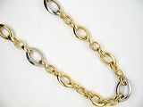 Kette/Anker - 92334-01 - 925/- Silber Gelb vergoldet, Karabiner