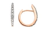 Creolen - 90115-01 - 333/- Roségold, Zirkonia Weiß