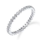 Damenring - Kesef 54487-56 - 925/- Silber rhodiniert, Zirkonia