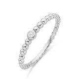 Damenring - Kesef 56760-54 - 925/- Silber rhodiniert, Zirkonia