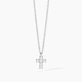 Kette mit Anhänger - Mabina 553658 - 925/- Silber rhodiniert, Zirkonia