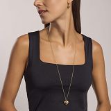 Kette mit Anhänger - Mabina 553746 - 925/- Silber Gelb vergoldet