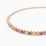 Armband - Mabina 533903 - 925/- Silber Rosé vergoldet, Synthetisch