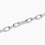 Armkette/Anker weit - Mabina 534101 - 925/- Silber rhodiniert, Zirkonia