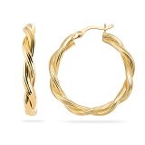 Creolen - Kesef 54758 - 925/- Silber Gelb vergoldet