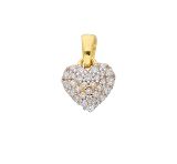 Anhänger - Max Fröhlich AN 169647 - 333/- Gelbgold, Zirkonia, Herz