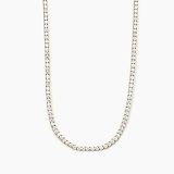Collier - Mabina 553455 - 925/- Silber Gelb vergoldet, Zirkonia