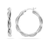 Creolen - Kesef 54757 - 925/- Silber rhodiniert