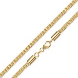 Kette/Anker - Kesef 54653 - 925/- Silber Gelb vergoldet, Karabiner
