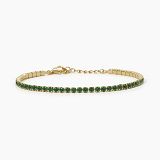 Armband - Mabina 533573 - 925/- Silber Gelb vergoldet, Zirkonia