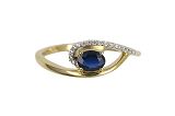 Damenring - 95273-55 - 333/- Gelbgold, Saphir/Zirkonia